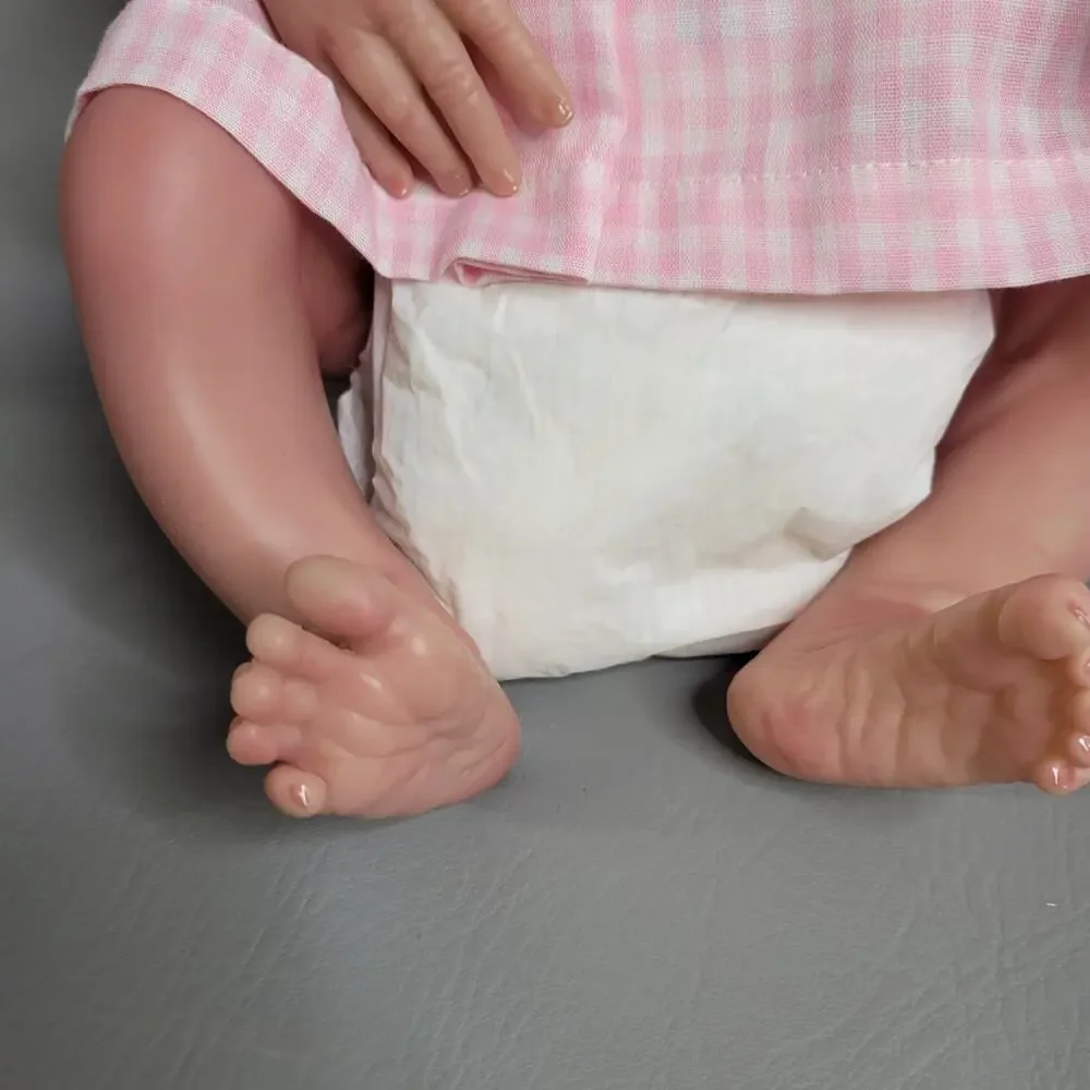 REBORN BABY DOLL by ANDREA ARCELLO Lifelike Realistic Girl Blue Eyes 18